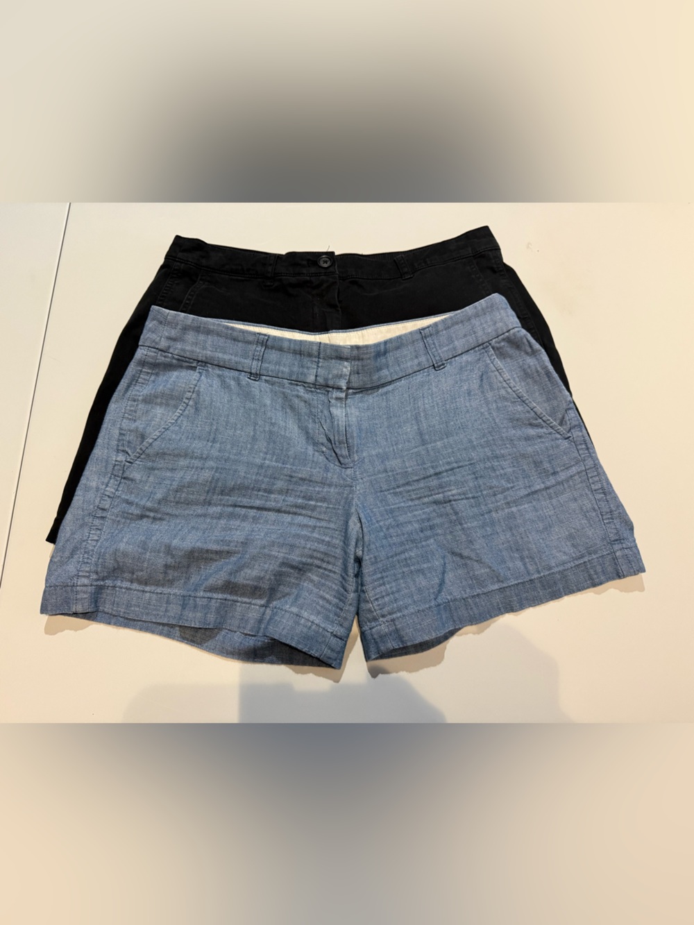 J. Crew Two-Pack Women’s Shorts - Light Blue & Black
